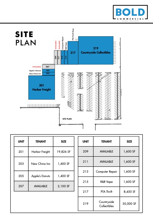 245 Chatham Sq, Siler City, NC à louer Plan de site– Image 1 sur 12