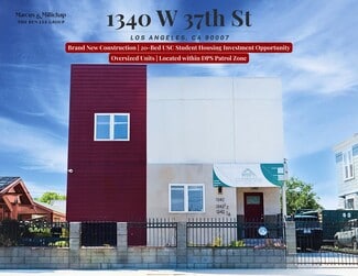Plus de détails pour 1340 W 37th St, Los Angeles, CA - Logement à vendre