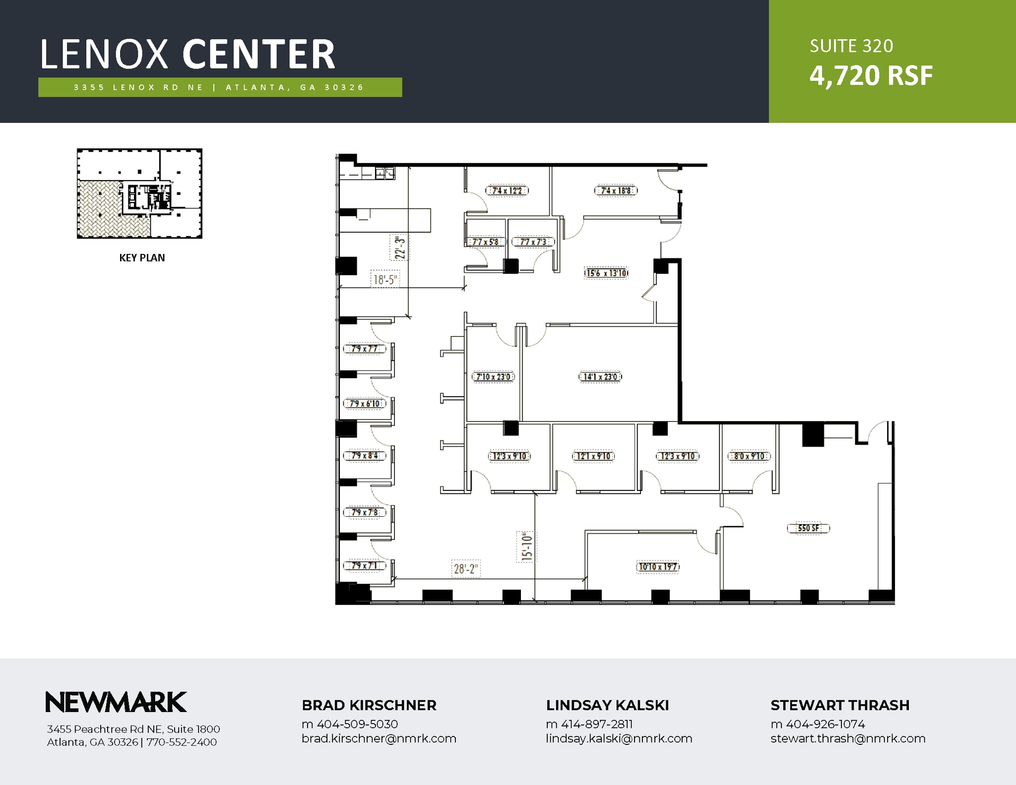 3355 Lenox Rd NE, Atlanta, GA à louer Plan d’étage– Image 1 sur 1