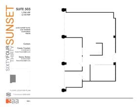 6430 W Sunset Blvd, Los Angeles, CA à louer Plan de site– Image 1 sur 1