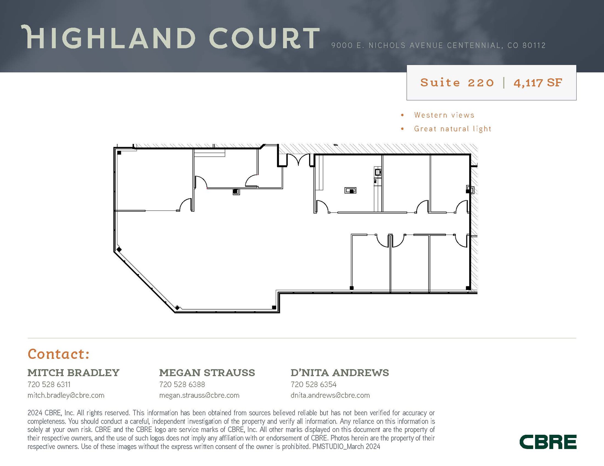 9000 E Nichols Ave, Centennial, CO à louer Plan d’étage– Image 1 sur 1