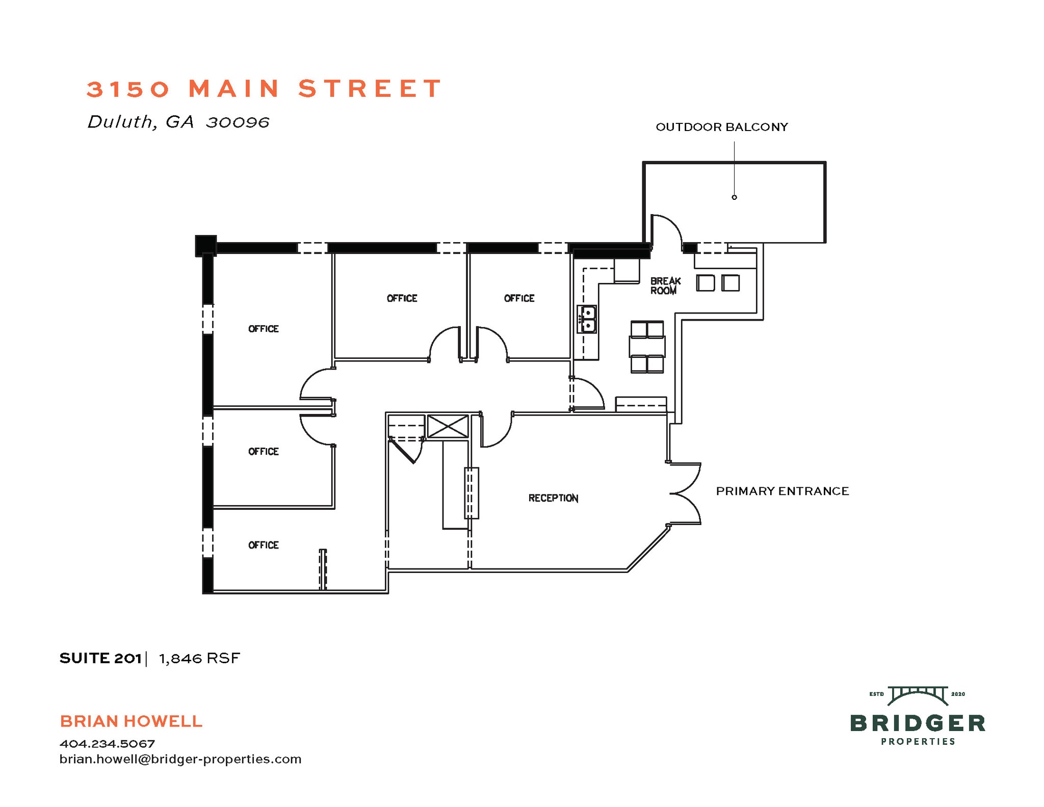 3150-3160 Main St, Duluth, GA à louer Plan d’étage– Image 1 sur 1