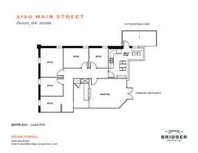 3150-3160 Main St, Duluth, GA à louer Plan d’étage– Image 1 sur 1