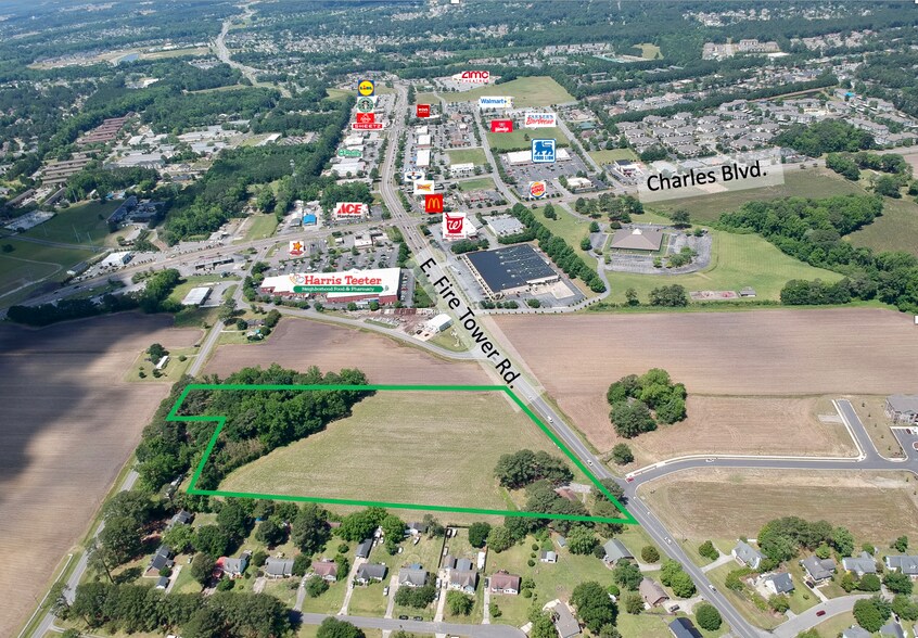 2340 Fire Tower rd, Greenville, NC à vendre - Aérien – Image 2 sur 5