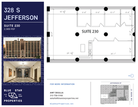 328 S Jefferson St, Chicago, IL à louer Plan d’étage– Image 2 sur 5