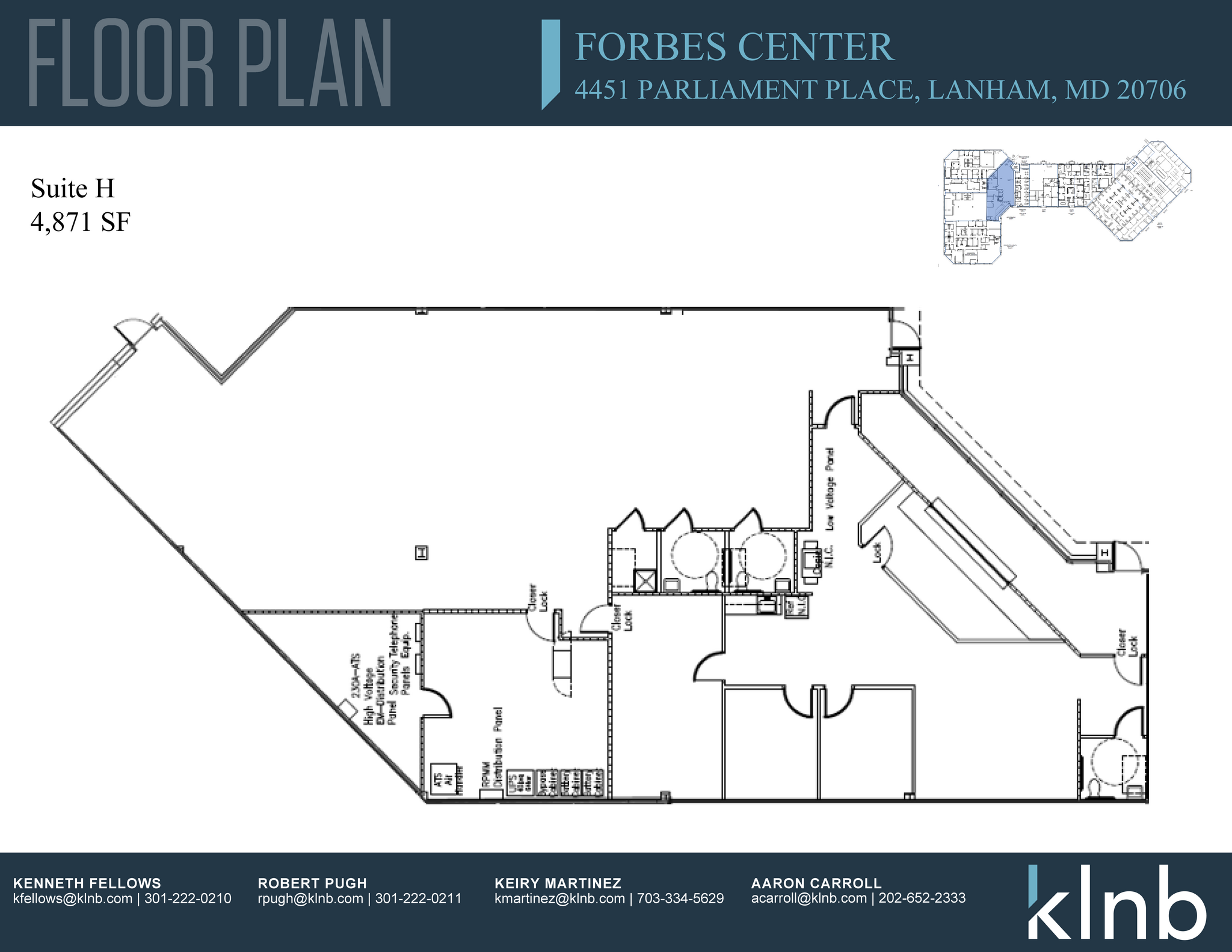 4451 Parliament Pl, Lanham, MD à louer Plan d’étage– Image 1 sur 1