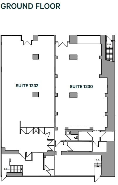 1226-1232 Rue Sainte-Catherine O, Montréal, QC à louer Plan d’étage– Image 1 sur 2