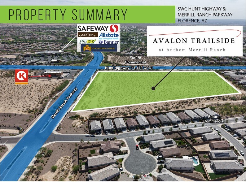 SWC Hunt Highway & Merrill Ranch Parkway, Florence, AZ à vendre - Photo de l’immeuble – Image 1 sur 3
