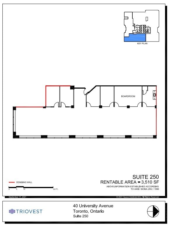 40 University Ave, Toronto, ON à louer Plan d’étage– Image 1 sur 1