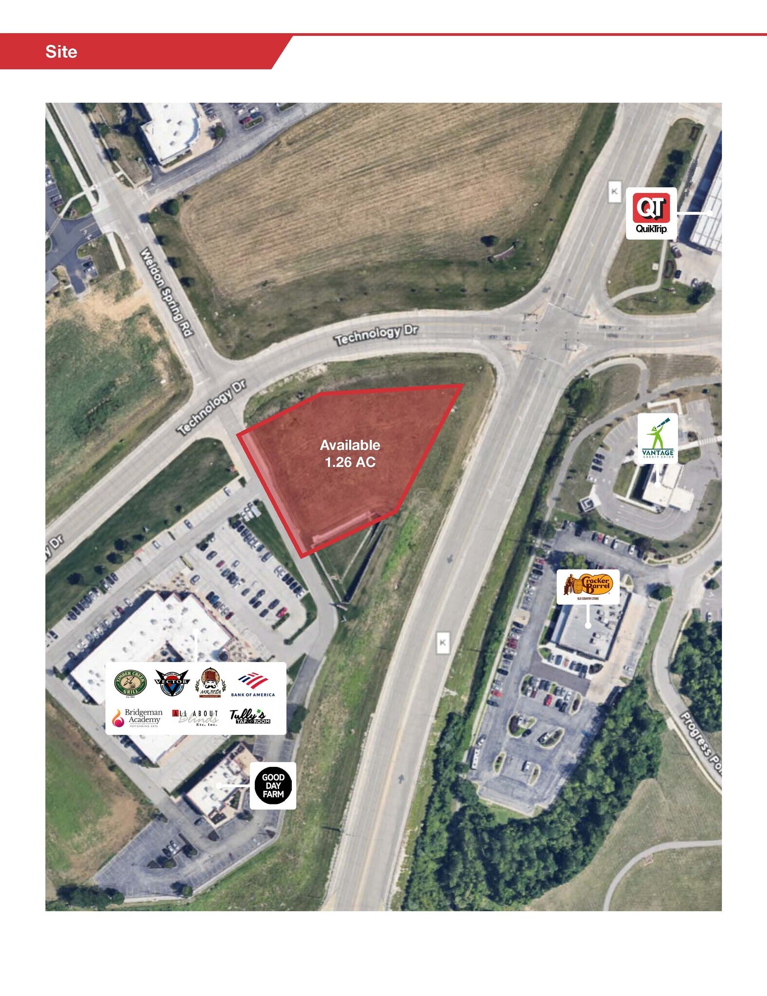 1110 Technology Dr, O'Fallon, MO à vendre Aérien– Image 1 sur 5