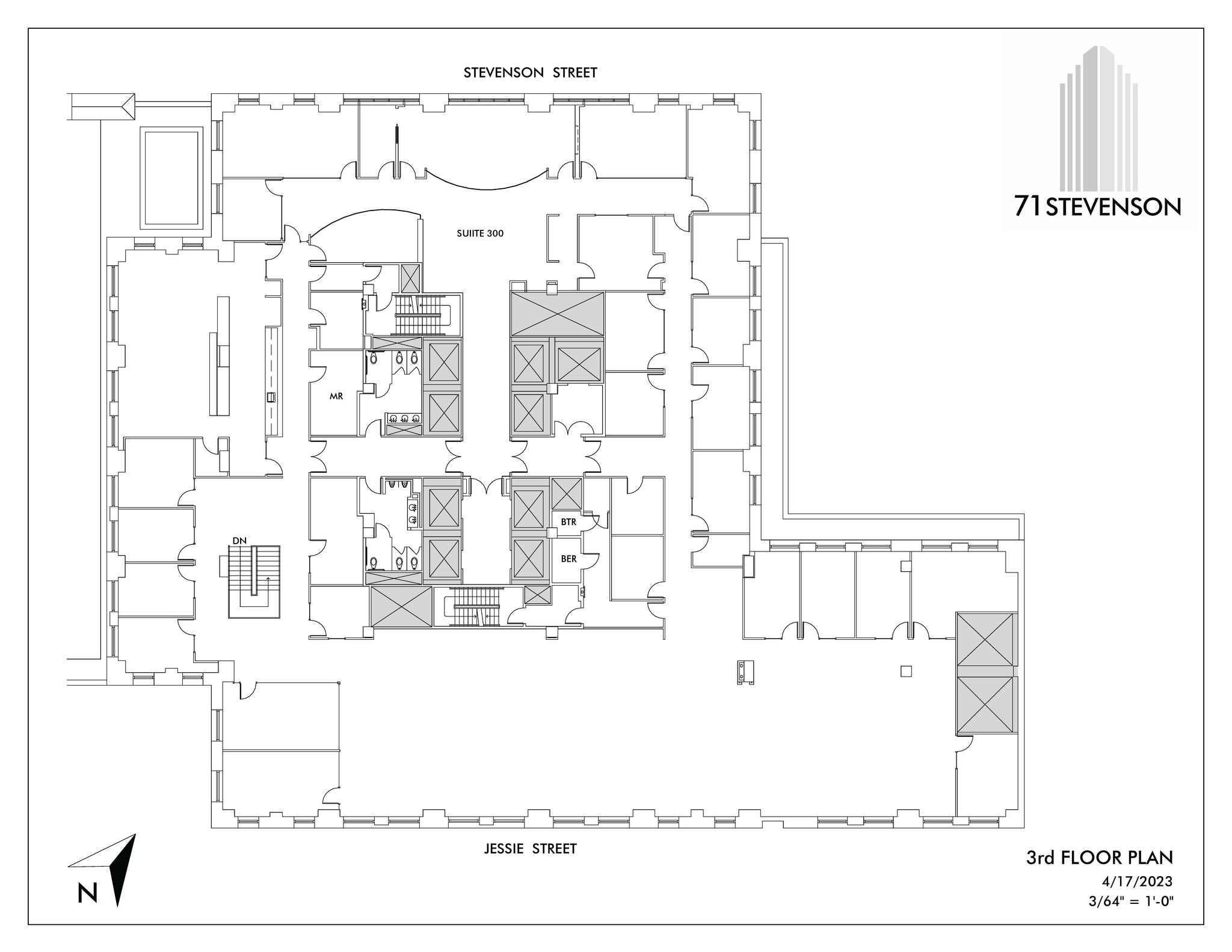 71 Stevenson St, San Francisco, CA à louer Plan d’étage– Image 1 sur 1