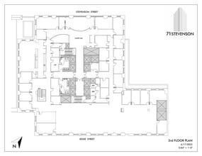 71 Stevenson St, San Francisco, CA à louer Plan d’étage– Image 1 sur 1