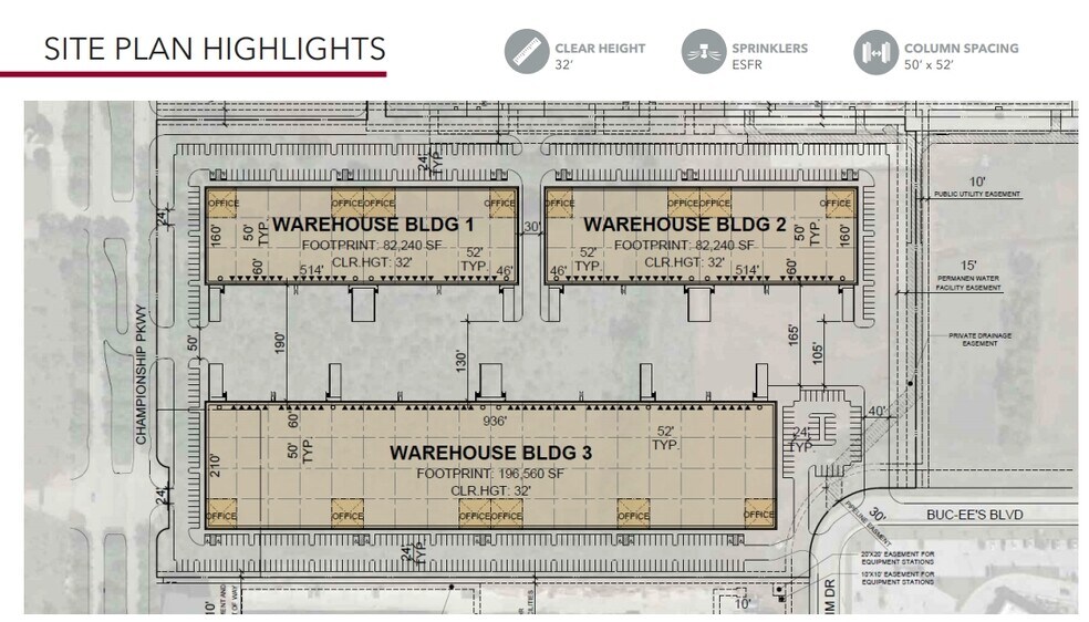 INTERSECTION OF SH-114 & CHAMPIONSHIP PARKWAY, Fort Worth, TX à louer - Plan de site – Image 2 sur 2