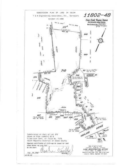 296 Highland Ave, Salem, MA à vendre - Plan de site – Image 3 sur 10