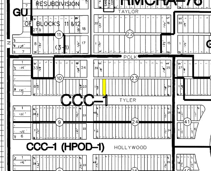 1939-1943 Tyler St, Hollywood, FL à vendre - Plan cadastral – Image 2 sur 3