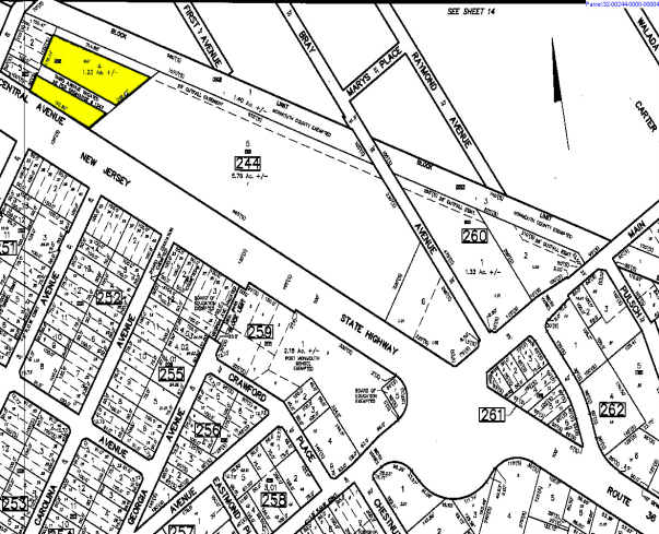 337 N State Route 36, Port Monmouth, NJ à louer - Plan cadastral – Image 2 sur 3