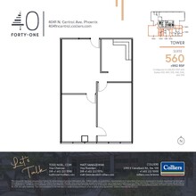 4041 N Central Ave, Phoenix, AZ à louer Plan d’étage– Image 1 sur 1