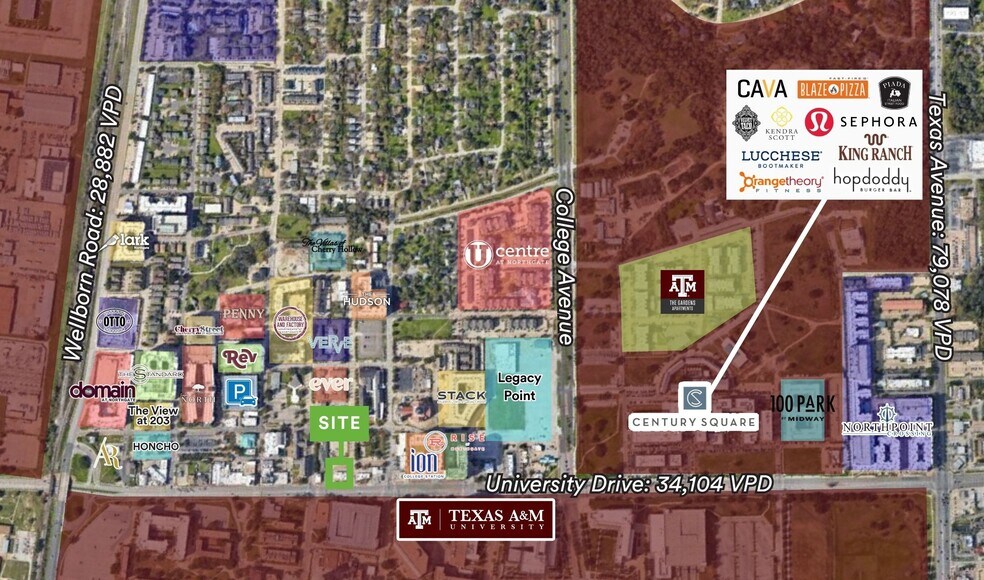 509 University Dr, College Station, TX à louer - Photo de l’immeuble – Image 3 sur 6