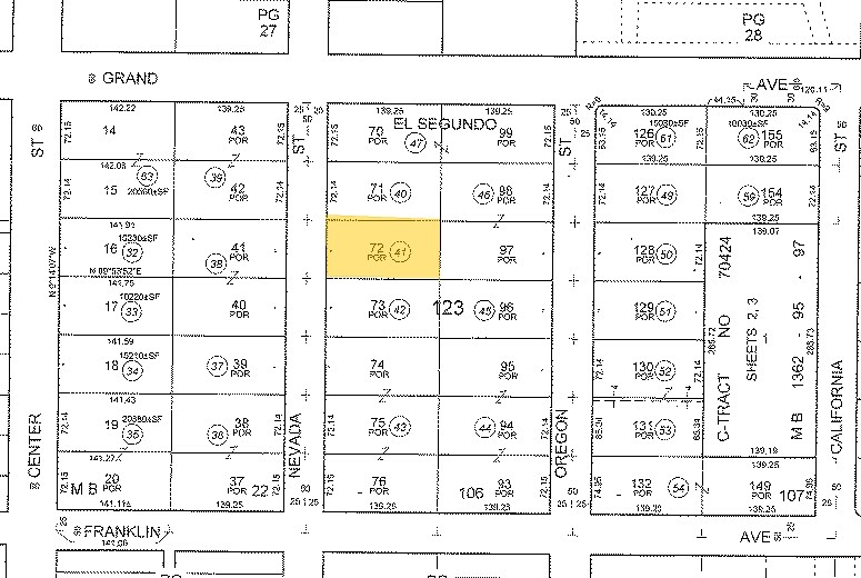 228 Nevada St, El Segundo, CA à louer - Plan cadastral – Image 2 sur 8