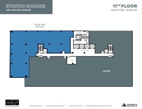 1100 Wayne Ave, Silver Spring, MD à louer Plan d’étage– Image 1 sur 10