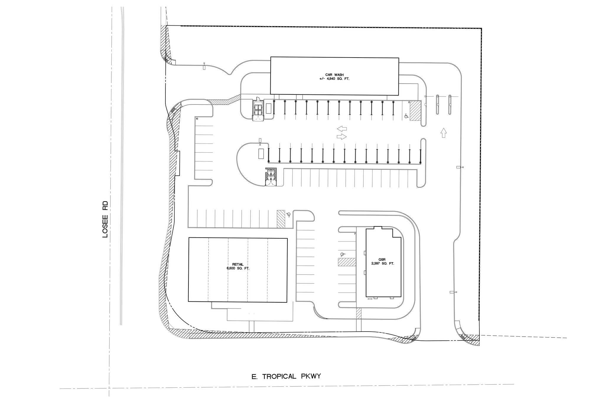 NEC Losee & Tropical Pky, North Las Vegas, NV à louer Plan de site– Image 1 sur 1