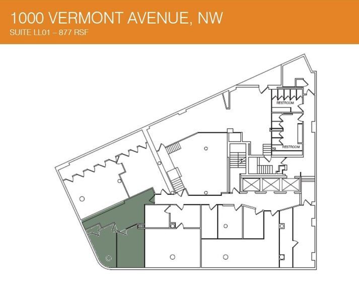 1000 Vermont Ave NW, Washington, DC à louer Plan d’étage– Image 1 sur 1