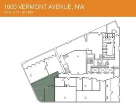 1000 Vermont Ave NW, Washington, DC à louer Plan d’étage– Image 1 sur 1