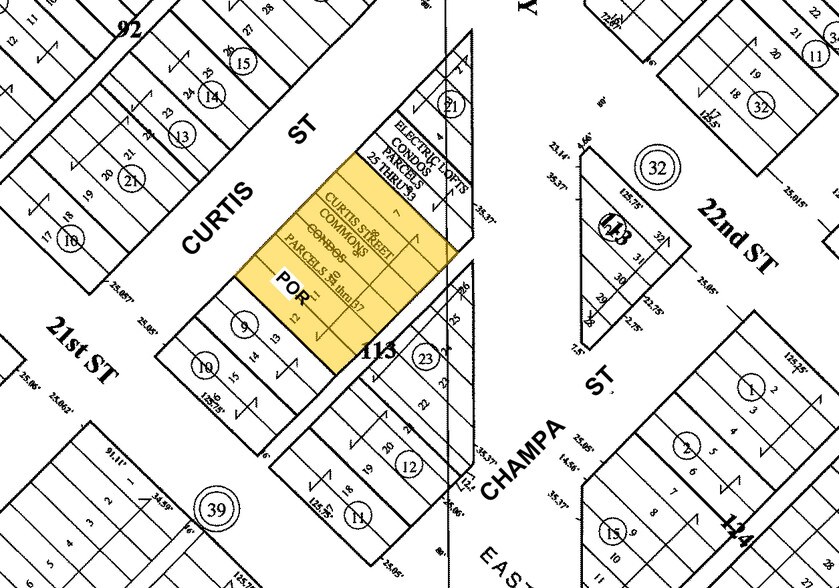 2134 Curtis St, Denver, CO à louer - Plan cadastral – Image 3 sur 7