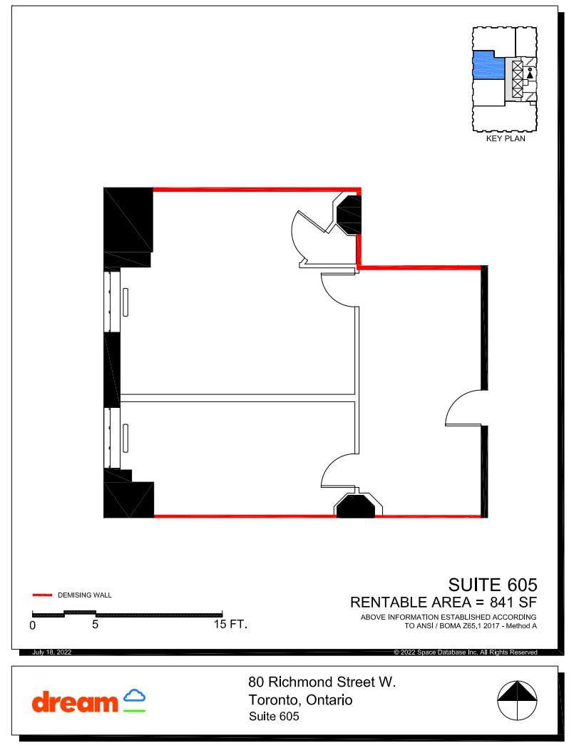 80 Richmond St W, Toronto, ON à louer Plan d’étage– Image 1 sur 1