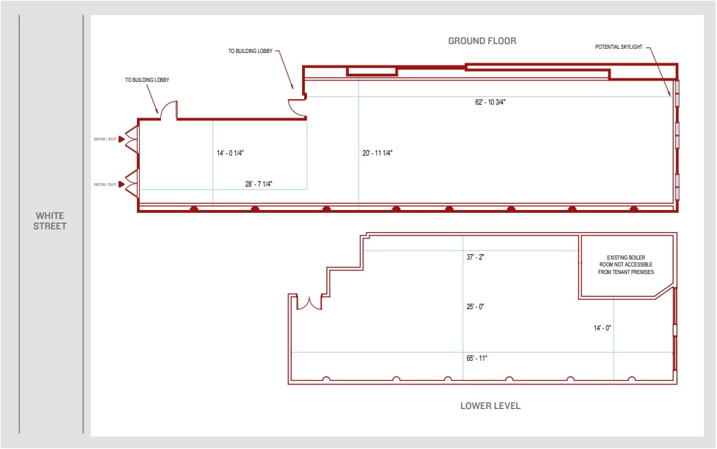 13-19 White St, New York, NY à louer Plan d’étage– Image 1 sur 1