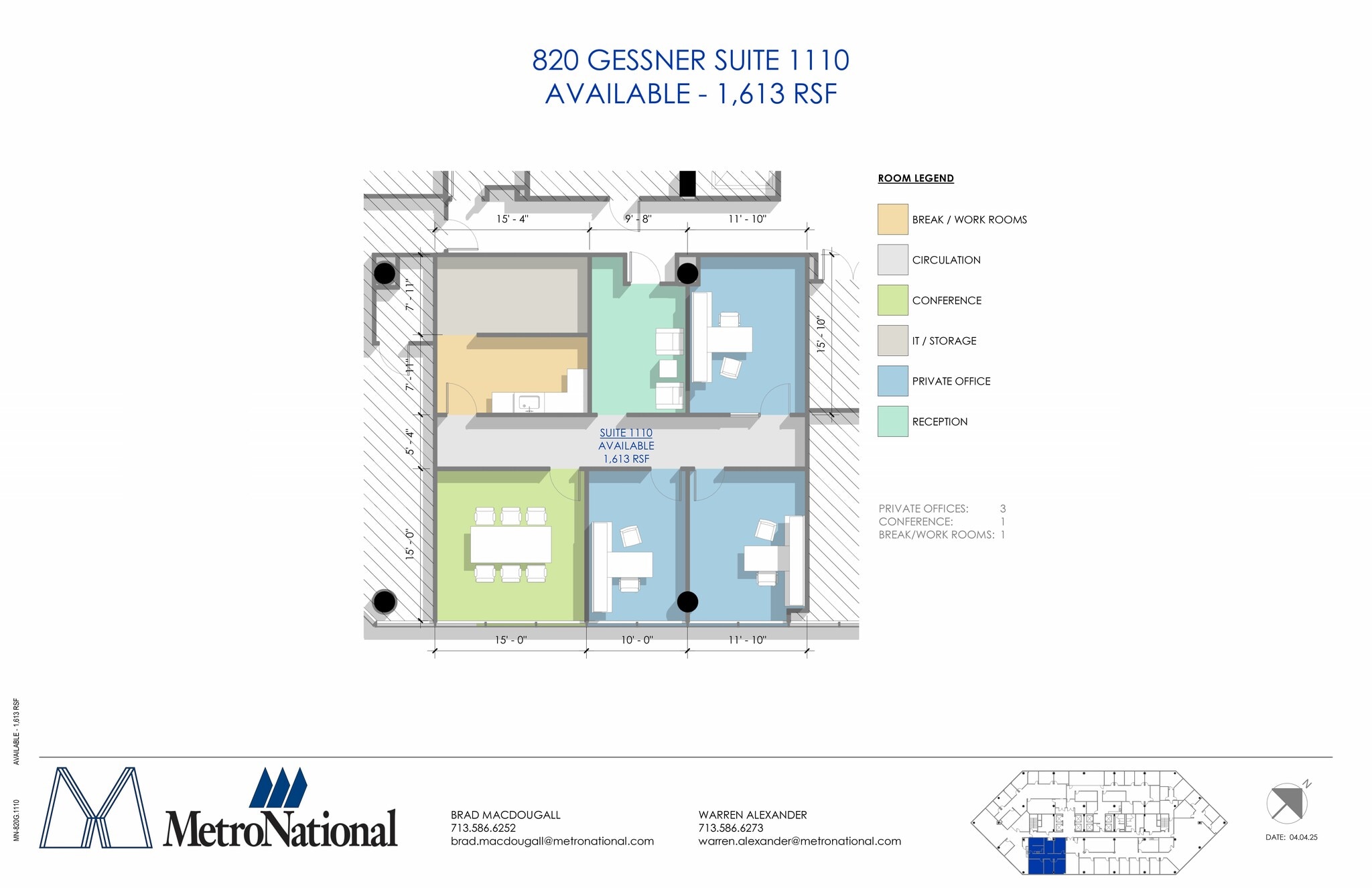 820 Gessner Rd, Houston, TX à louer Plan de site– Image 1 sur 1
