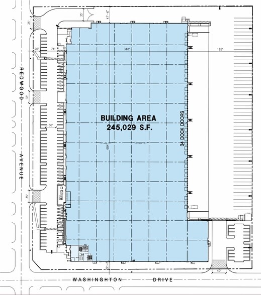10221 Redwood Ave, Fontana, CA à louer - Plan de site – Image 2 sur 2