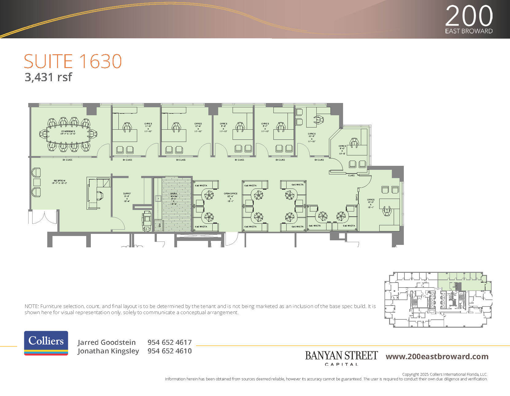200 E Broward Blvd, Fort Lauderdale, FL à louer Plan d’étage– Image 1 sur 2