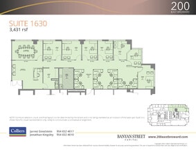 200 E Broward Blvd, Fort Lauderdale, FL à louer Plan d’étage– Image 1 sur 2
