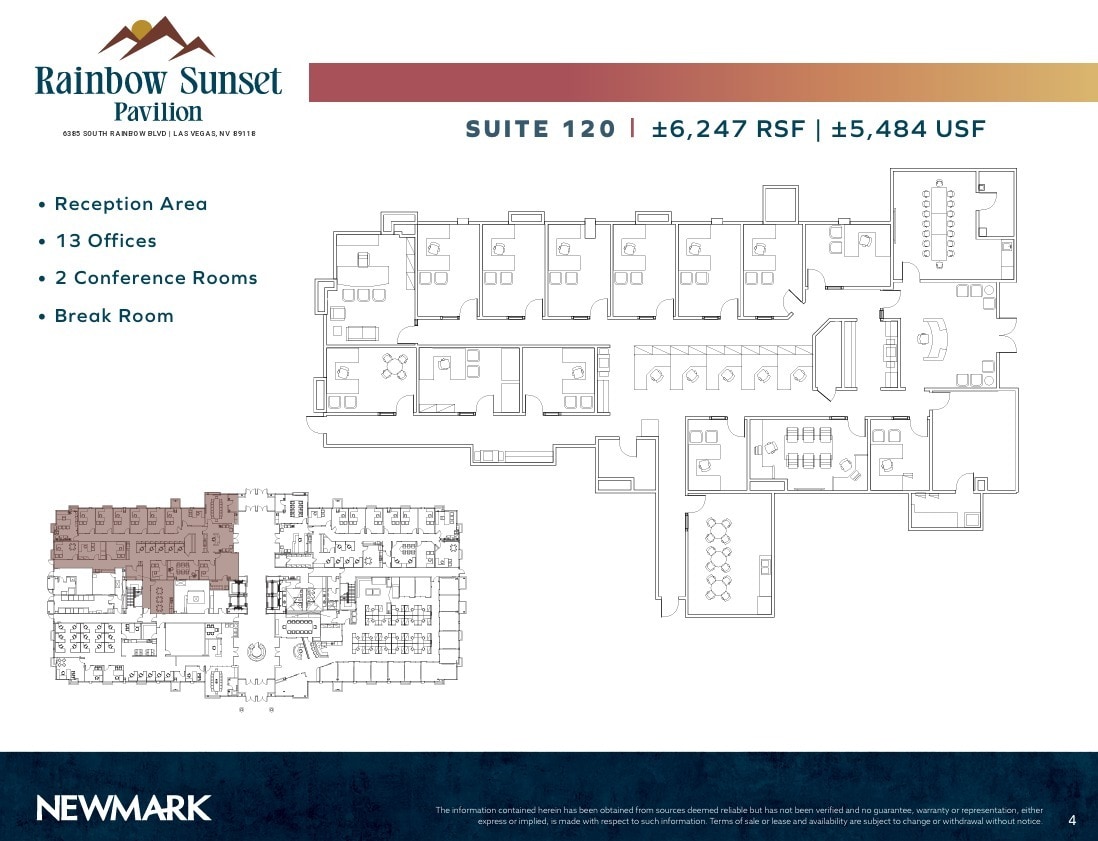 6385 S Rainbow Blvd, Las Vegas, NV à louer Plan d’étage– Image 1 sur 1