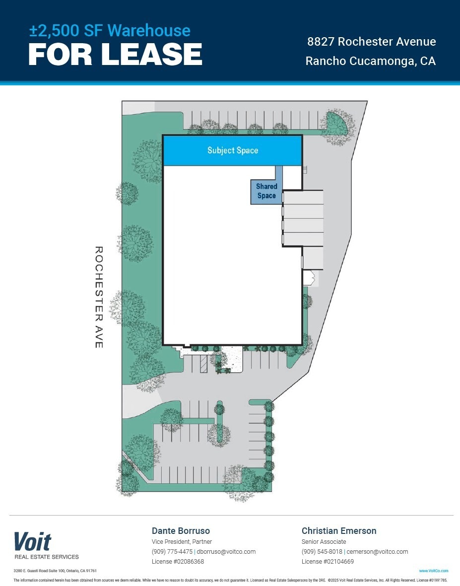 8827 Rochester Ave, Rancho Cucamonga, CA à louer Plan d’étage– Image 1 sur 1