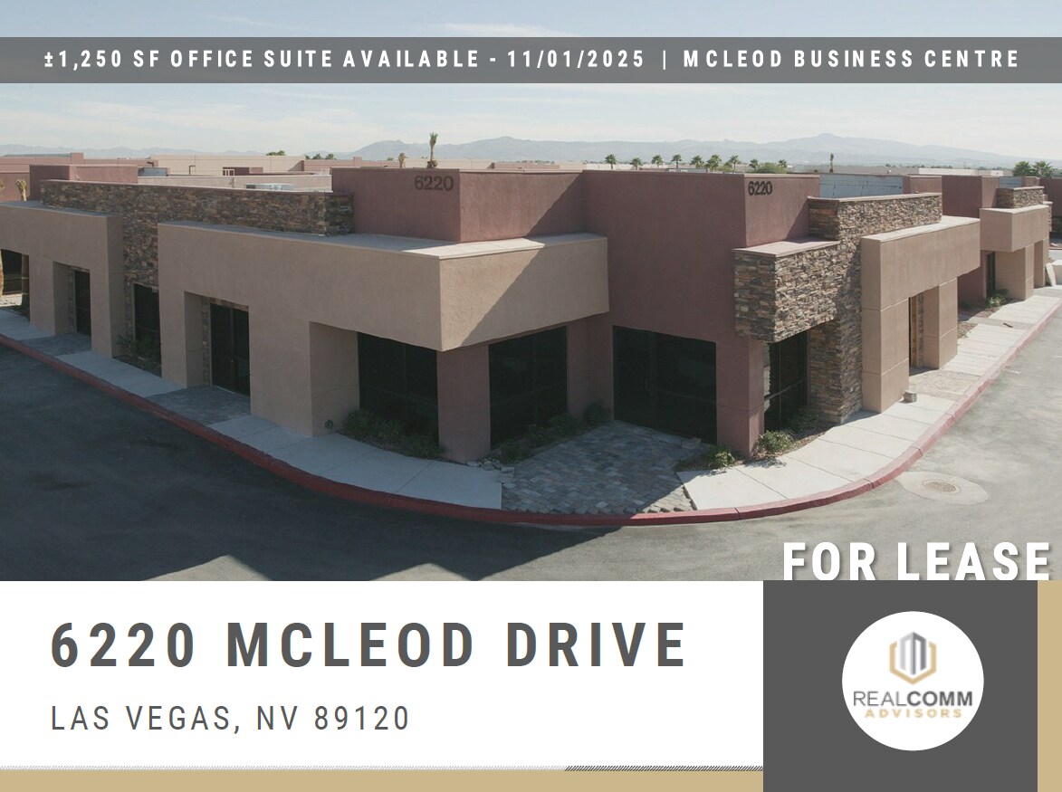 6220 McLeod Dr, Las Vegas, NV à louer Photo de l’immeuble– Image 1 sur 9