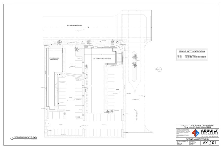 1701 N Palm Canyon Dr, Palm Springs, CA à louer - Plan de site – Image 1 sur 21