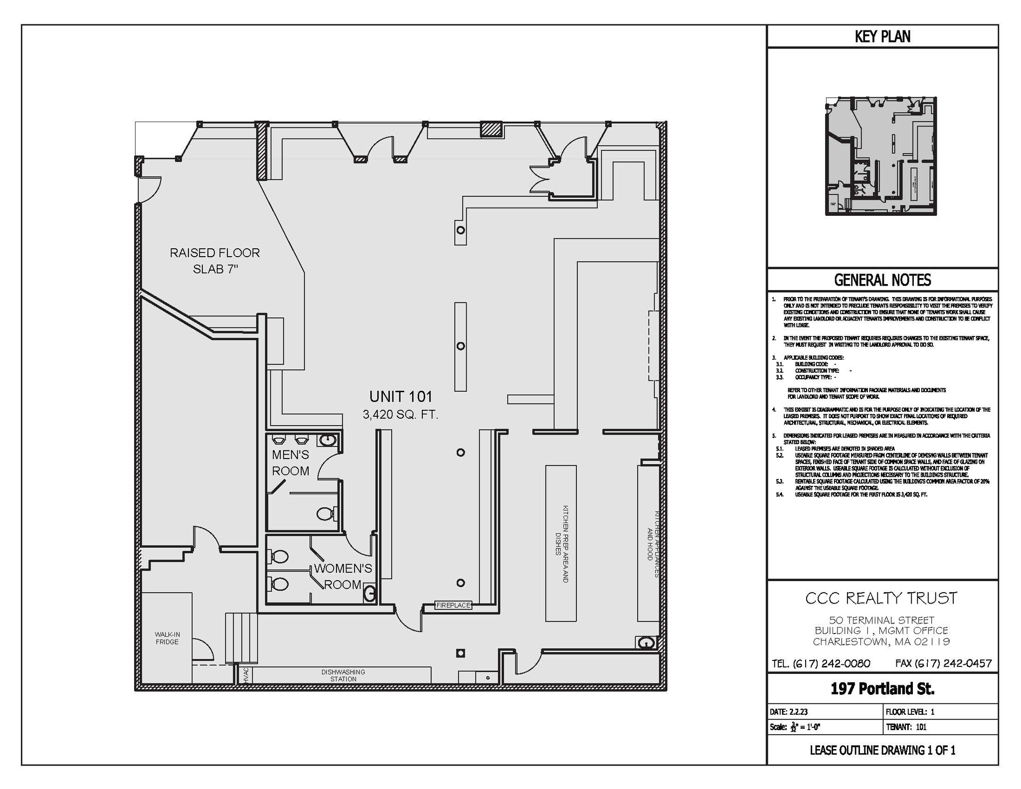 197-201 Portland St, Boston, MA à louer Plan d’étage– Image 1 sur 2