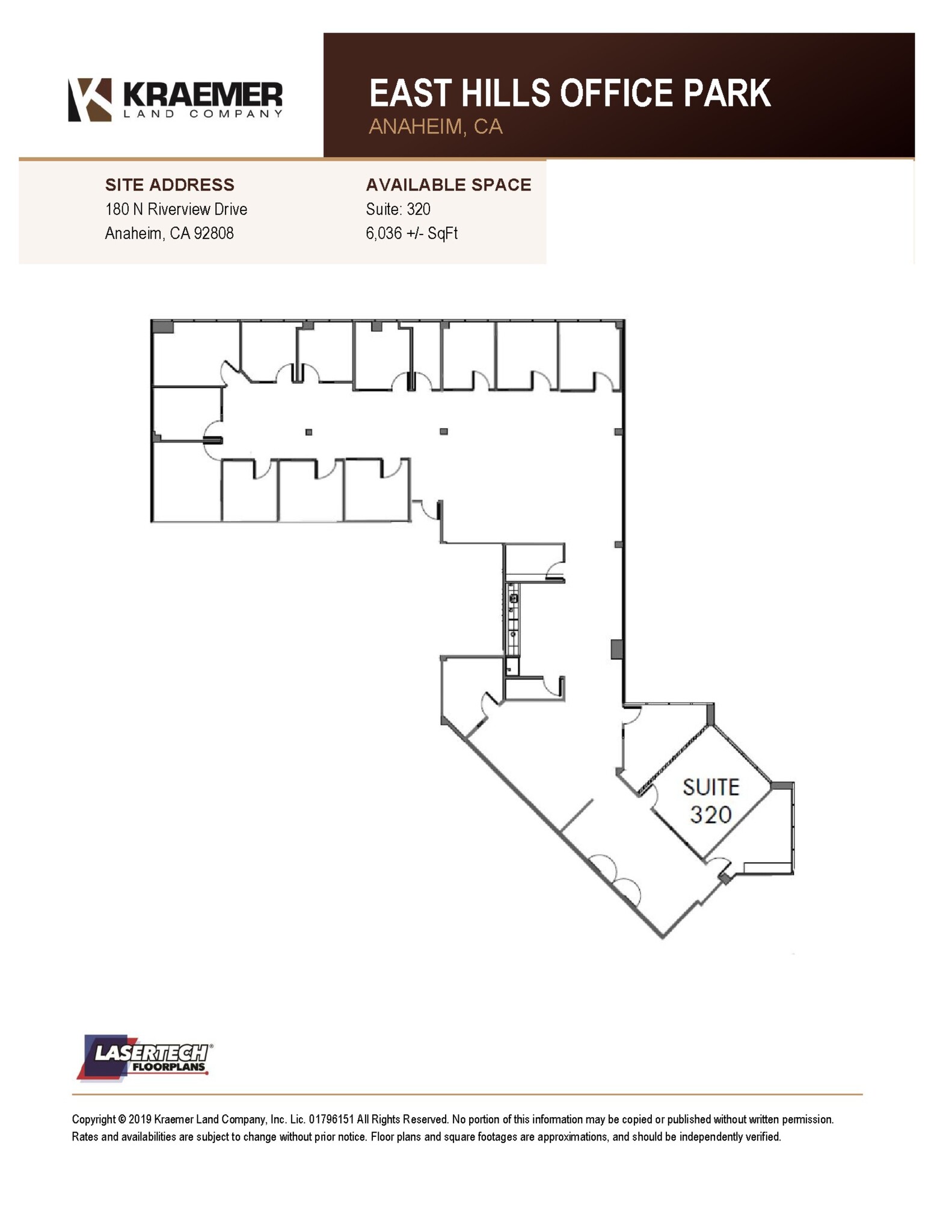 180 N Riverview Dr, Anaheim, CA à louer Plan de site– Image 1 sur 1