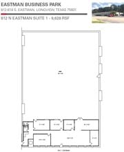 812 S Eastman Rd, Longview, TX à louer Plan d’étage– Image 1 sur 2