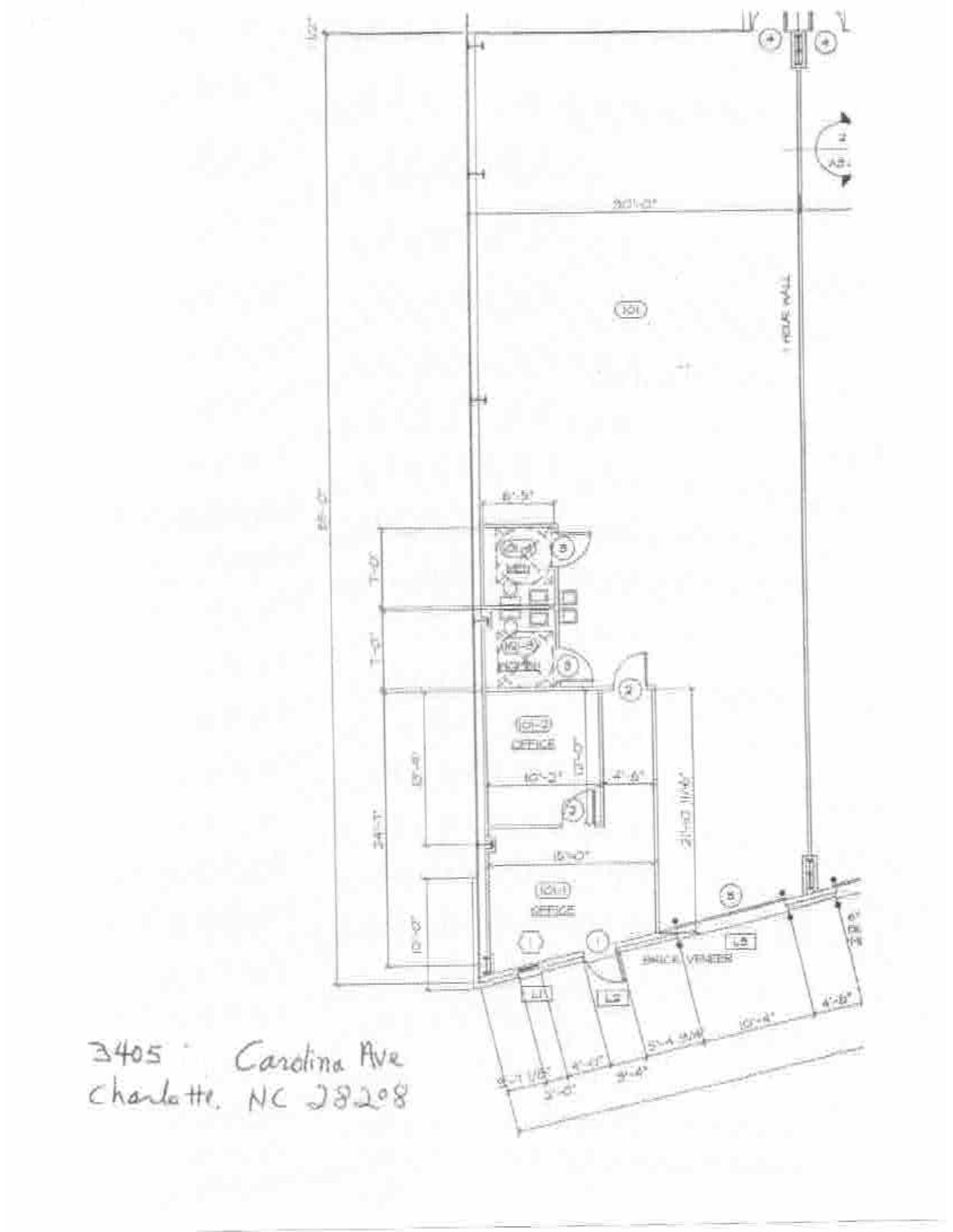 3405 Carolina Ave, Charlotte, NC à louer Plan de site– Image 1 sur 1