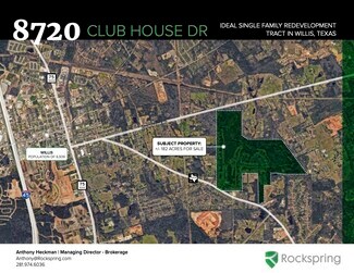 Plus de détails pour 8720 Club House Dr, Willis, TX - Terrain à vendre