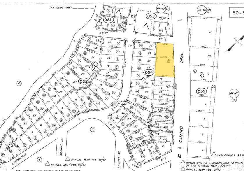 300 El Camino Real, San Carlos, CA à louer - Plan cadastral – Image 2 sur 3