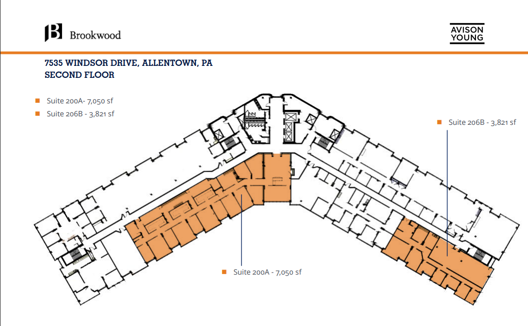 7535 Windsor Dr, Allentown, PA à louer Plan d’étage– Image 1 sur 1