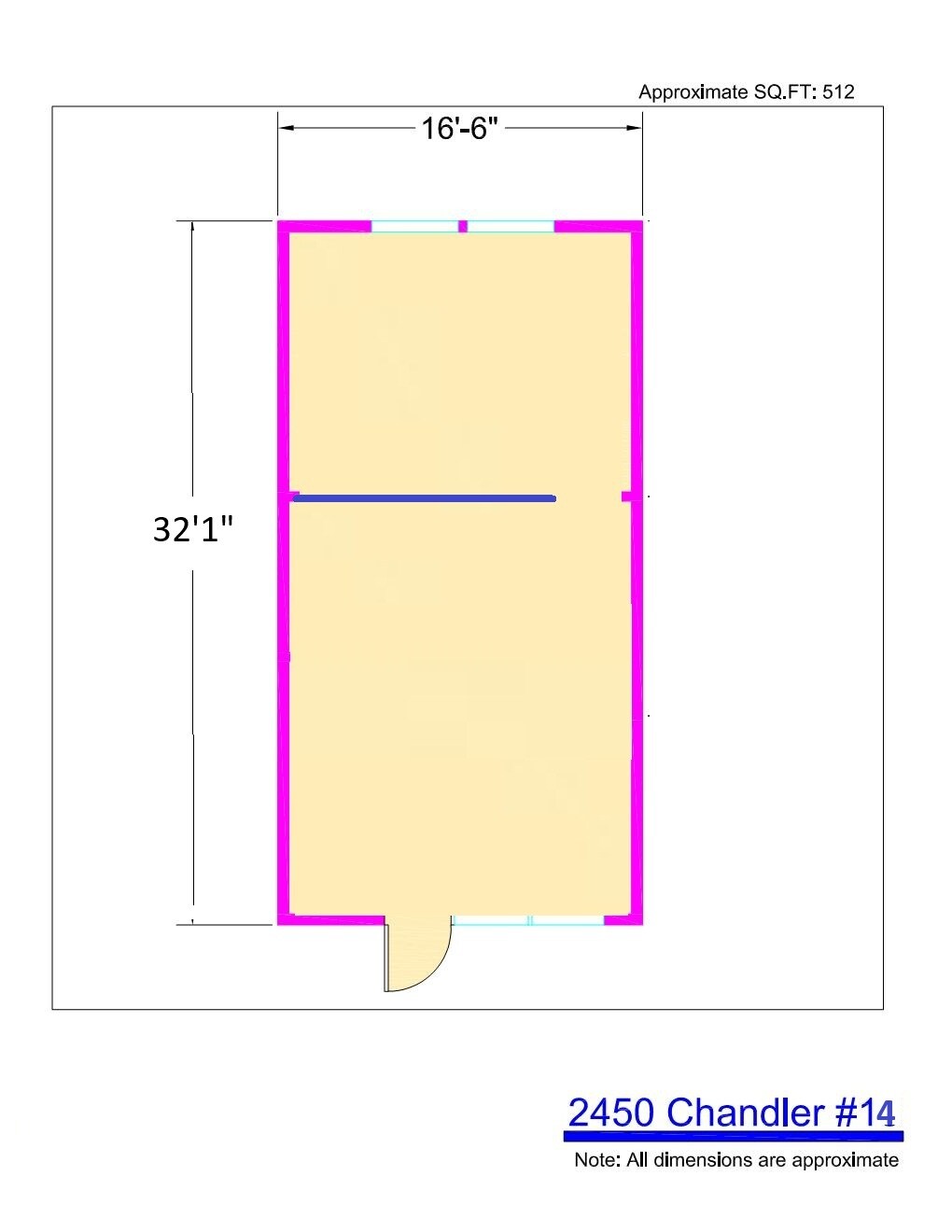 2450 Chandler Ave, Las Vegas, NV à louer Plan d’étage– Image 1 sur 5