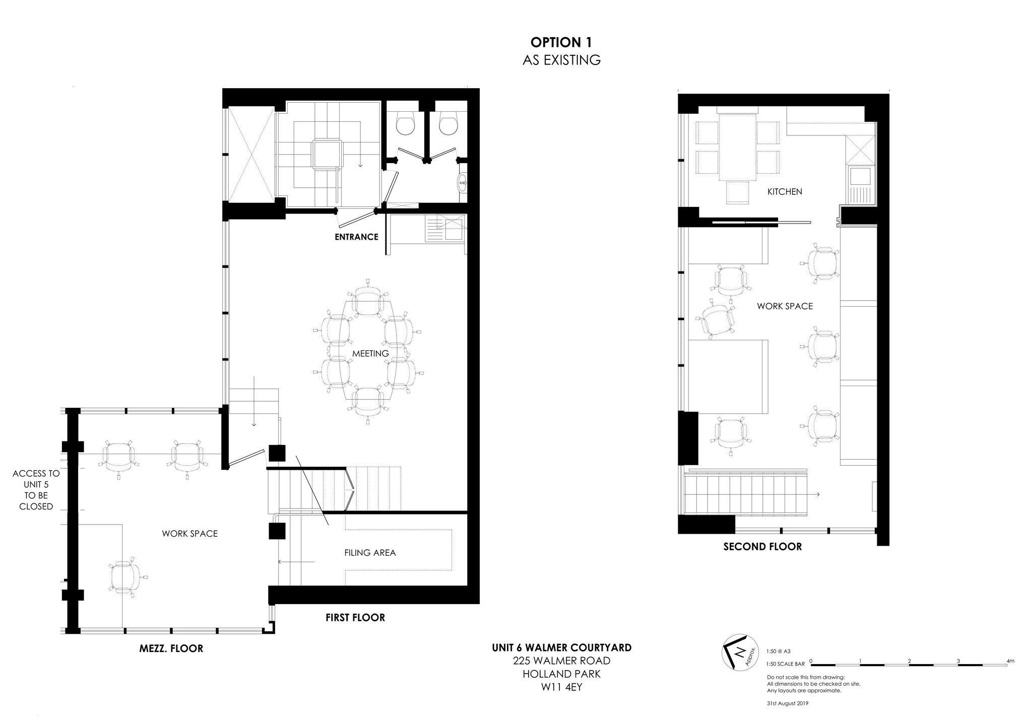 225-227 Walmer Rd, Londres à louer Plan d’étage– Image 1 sur 2