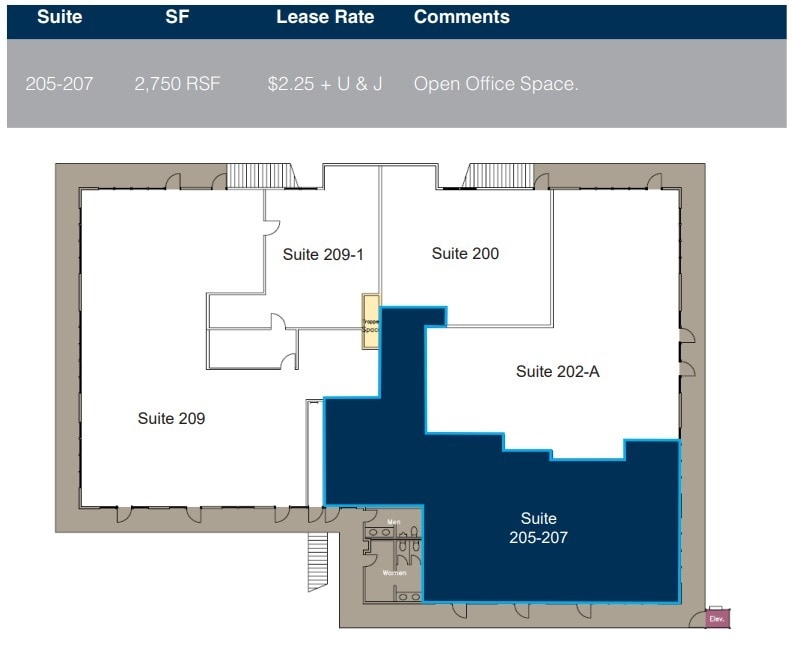 7380 Clairemont Mesa Blvd, San Diego, CA à louer Plan d’étage– Image 1 sur 1