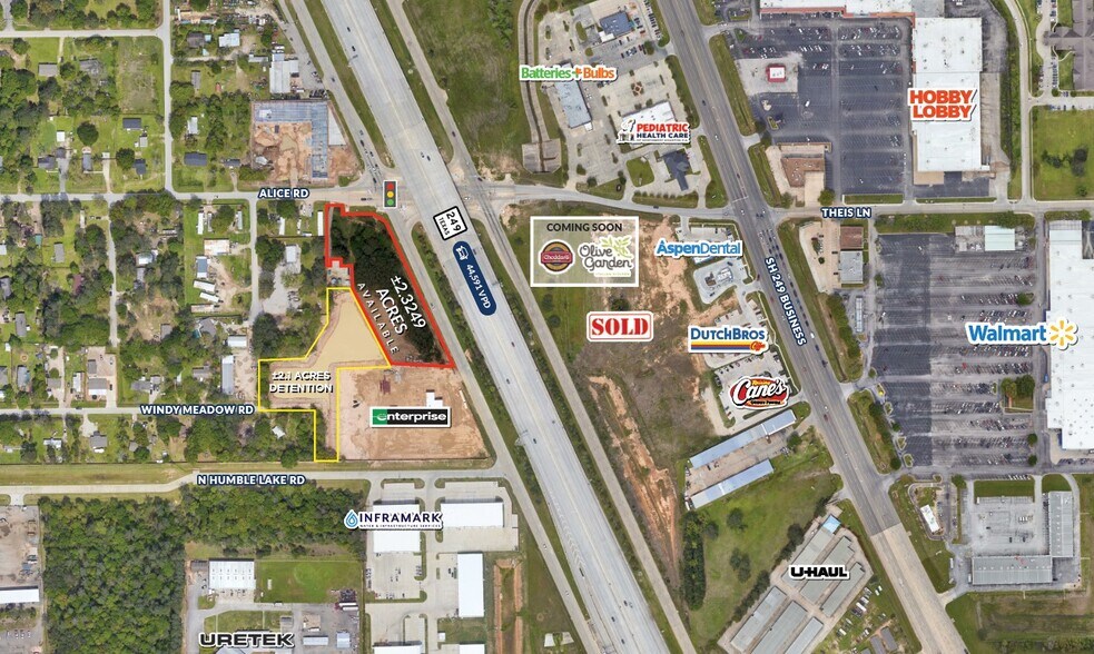 13810 Windy Meadow Rd, Tomball, TX à vendre - Aérien – Image 1 sur 2