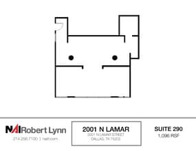 2001 N Lamar St, Dallas, TX à louer Plan d’étage– Image 1 sur 1